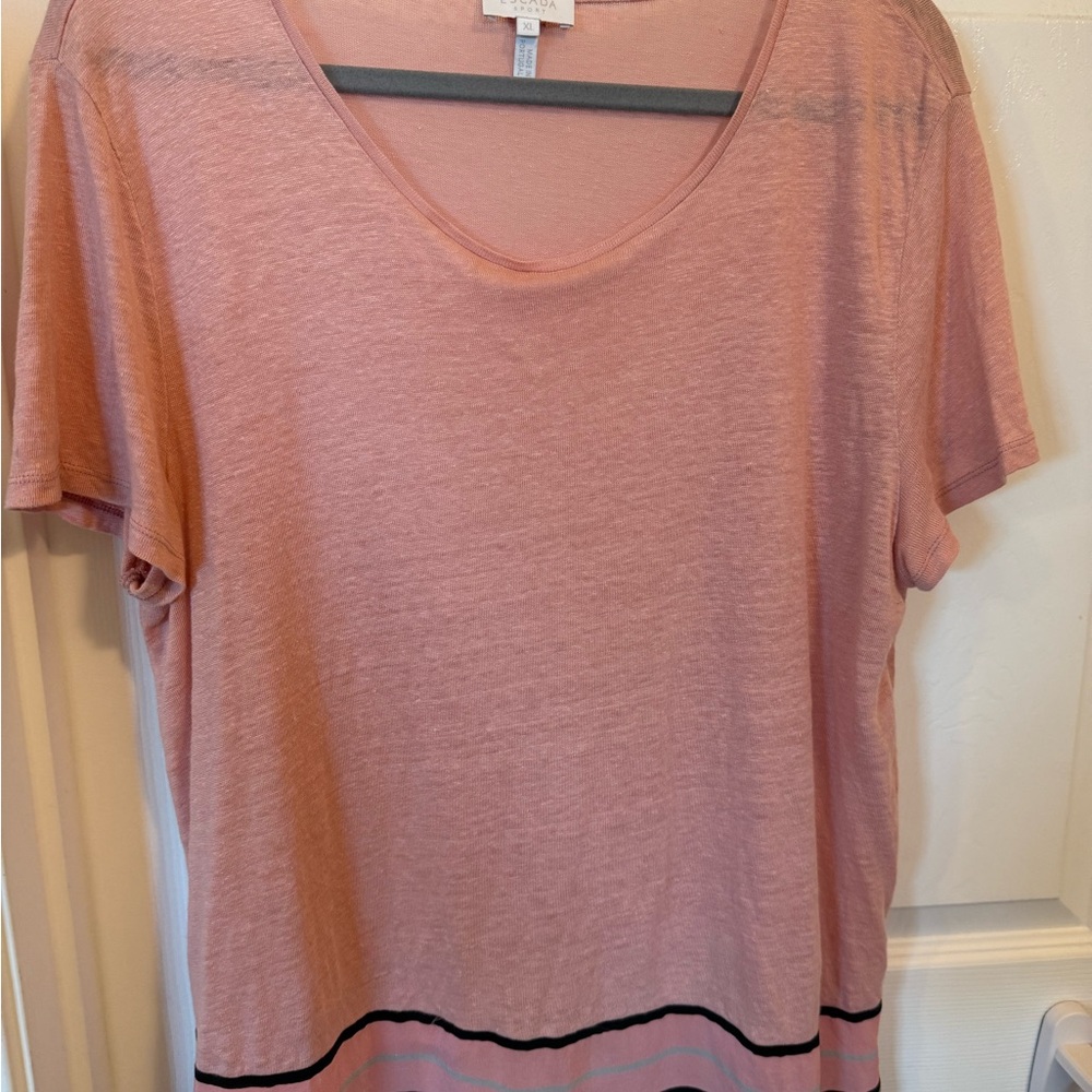 Escada Sport Pink Relaxed Short Sleeve T-Shirt